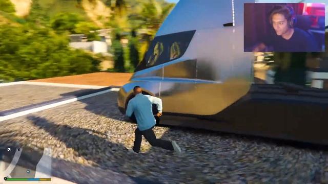 Stealing TESLA CAR in GTA 5 смотреть онлайн
