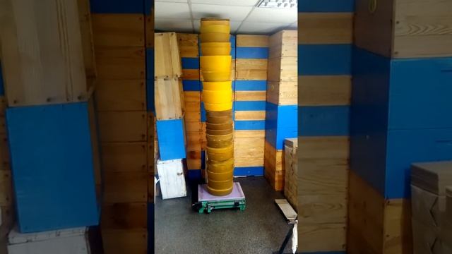 итог перетопки воска, пасека Сафонова