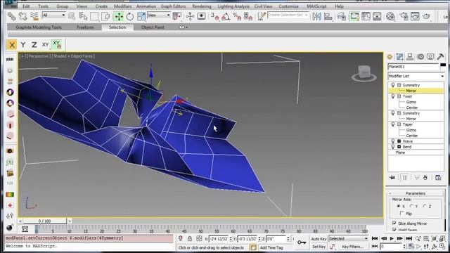 3ds Max: Using Modifiers to Create a Complex Geometry смотреть онлайн