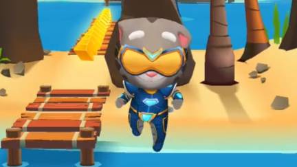 Гипер Том собирает золото Talking Tom Gold Run Race| Мультфильм Бегалки для малышей смотреть онлайн