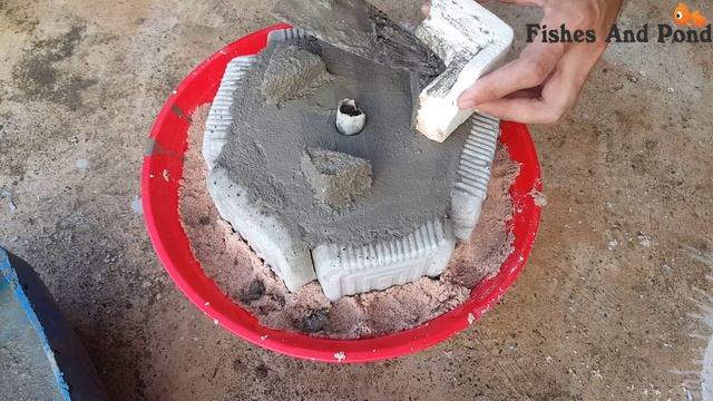 Casting Colorful Cement Pot From 6 Plastic Cake Boxes At Home Very Easily | Unique Cement Ideas смотреть онлайн