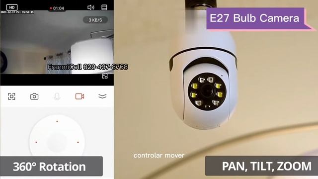 Cámara Bombillo E27 - La que se mueve смотреть онлайн