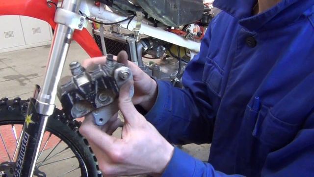 Делаем из питбайка снегоход Snowbike. Установка гусеничного комплекта