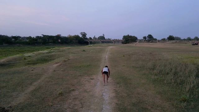 Running & Pushups DJI Mini 3 Pro Active Track Mode | Drone View смотреть онлайн