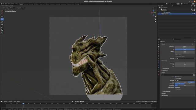Stable diffusion for texturing a dragon in Blender смотреть онлайн