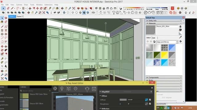 vray 3.4 Sketchup 2017 Modeling and Rendering Interior смотреть онлайн