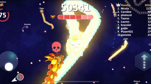 Snakes in Space. 100.000+ Score Epic Snake.io gameplay смотреть онлайн