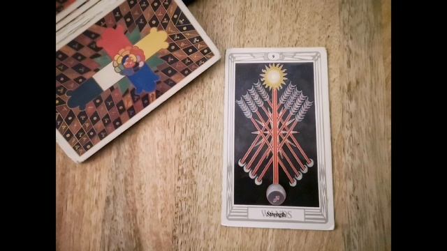 NINE OF WANDS, Strength ~9️🔥~ THOTH TAROT card смотреть онлайн