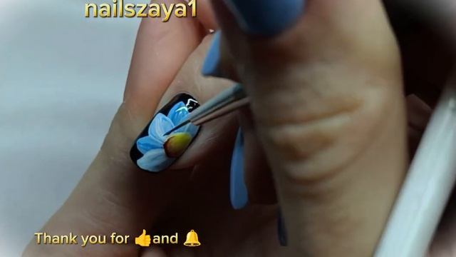 blue flower, mk nail design смотреть онлайн