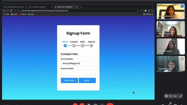 We made a website for HACKATHON | JOBSKART | SheHacks2022 | IIITA смотреть онлайн