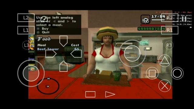 GTA SA PS2 Aether SX2 Emulator Gameplay On Snapdragon 439