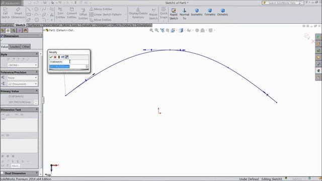 SolidWorks Tutorial For Beginners 9.Spline, Types And Dimensioning смотреть онлайн