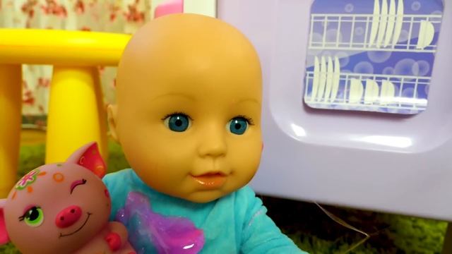 Кукла Беби Бон Аннабель просыпается и завтракает — Видео для девочек: играем с пупсами смотреть онлайн