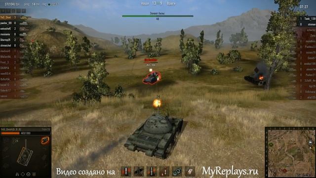 WOT: Степи - Type 59 - 3 фрага смотреть онлайн