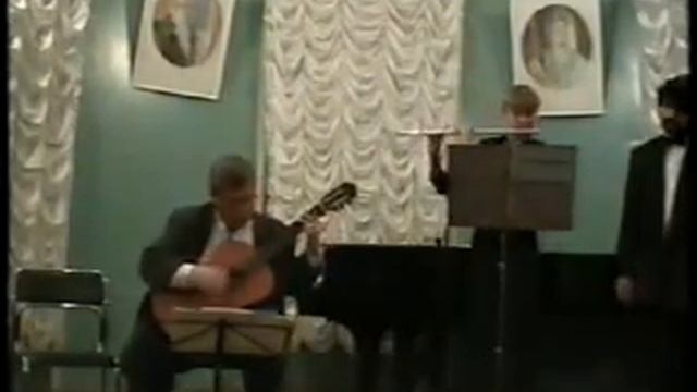 Nikita Koshkin. Sonata for flute and guitar - II movement. смотреть онлайн