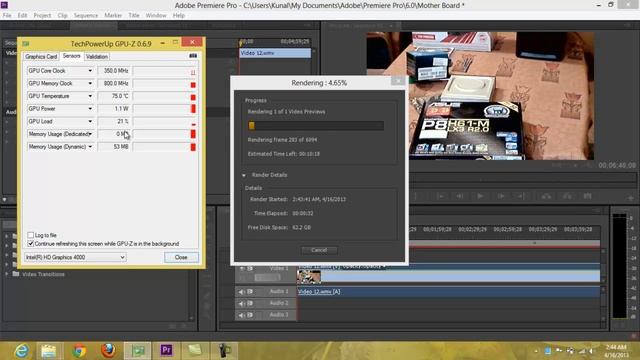 Unlock Laptop GPU Core in Adobe Premiere Pro CS6 смотреть онлайн