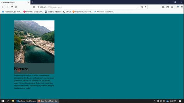 Card Hover Effect 5 | HTML CSS смотреть онлайн