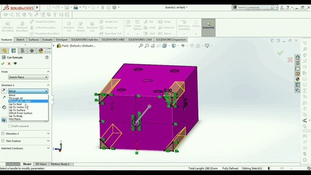 How To Locate Coordinates System In Solidworks | Mass Properties Calculation | Extrude Cut Features смотреть онлайн