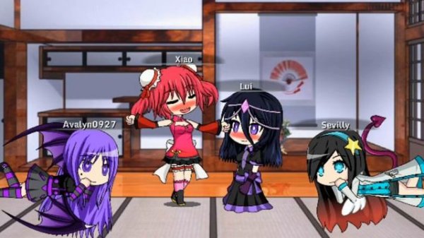 Gacha world - Kissing strangers meme