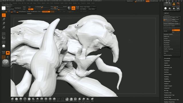 zBrush - Exporting Displacement maps to Maya for Renderman Tutorial смотреть онлайн