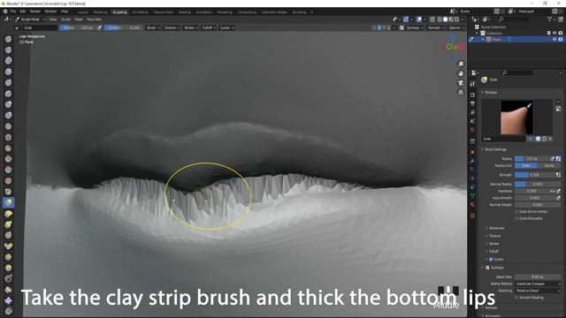 How to sculpt realistic Lips in Blender | 3d lips tutorial | AniSculpt смотреть онлайн