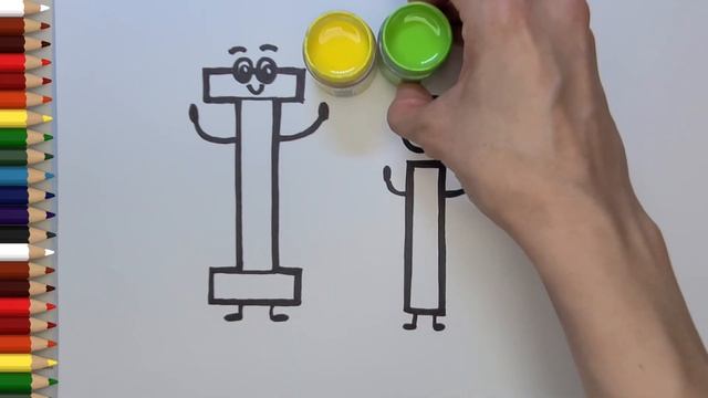 How to draw alphabet I | how to write letter I | gradient color | lemon kids смотреть онлайн