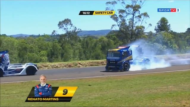 Copa Truck 2017. Race 2 Autódromo Internacional de Tarumã. Renato Martins Crash | Duda Bana Crash смотреть онлайн