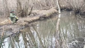 Боковой кивок, ловля на малой речке