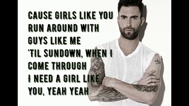 lyrics Maroon 5 Girls like you смотреть онлайн