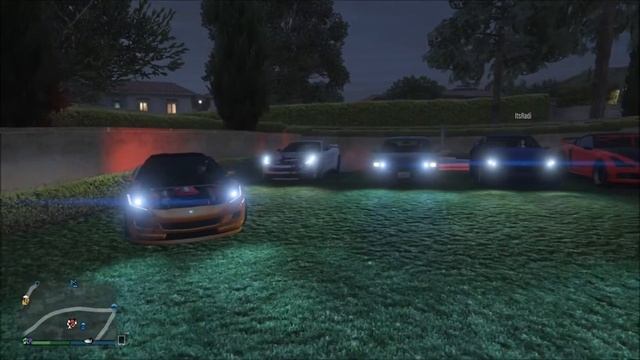 GTA 5 Street car meet Elegy RH8 смотреть онлайн