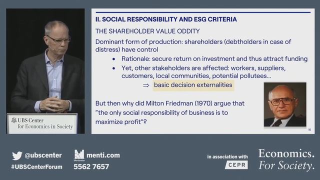 Nobel laureate Jean Tirole: The political economy of climate change (Forum 2021) смотреть онлайн