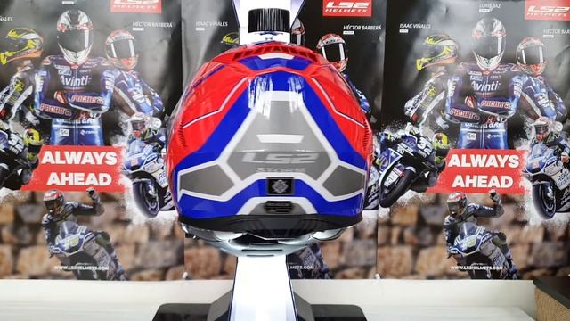 LS2 FF800 STORM FASTER RED BLUE