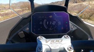 Moto Guzzi V 100 S Mandello 143 Mph @  46  sec Speed run
