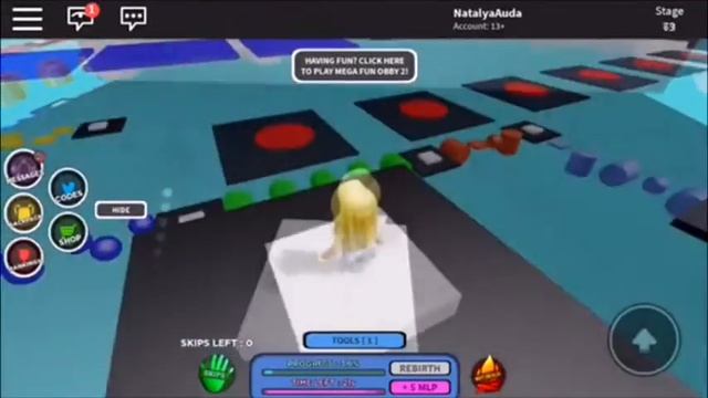Playing Mega Fun Obby On ROBLOX ~Natalya 🥰🥳 смотреть онлайн