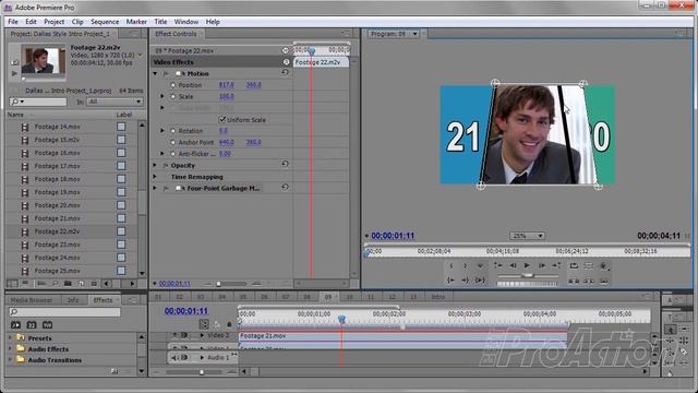 How To Use The Dallas Style Intro Template In Adobe Premiere Pro.