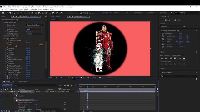 😀Iron Man fire spark | Adobe after effect | Boris FX particle illusion | Mid-level смотреть онлайн