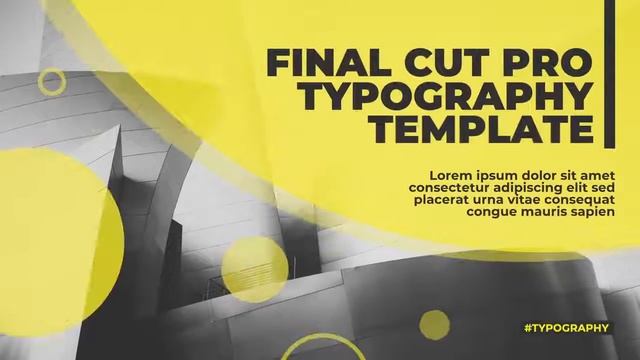 Modern Typography Slides Final Cut Pro Templates смотреть онлайн
