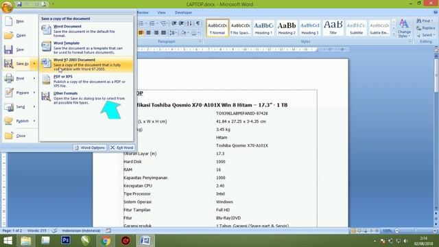 Konvert file word ke pdf dan xps dengan office 2007 #Tutorial 5 смотреть онлайн