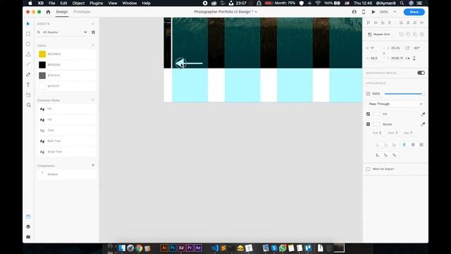 Adobe XD Speed Art #06 | تصميم معرض أعمال لمصور смотреть онлайн