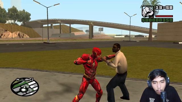 Berlari Dengan Kecepatan Super Di Gta San Andreas Mod THE FLASH смотреть онлайн