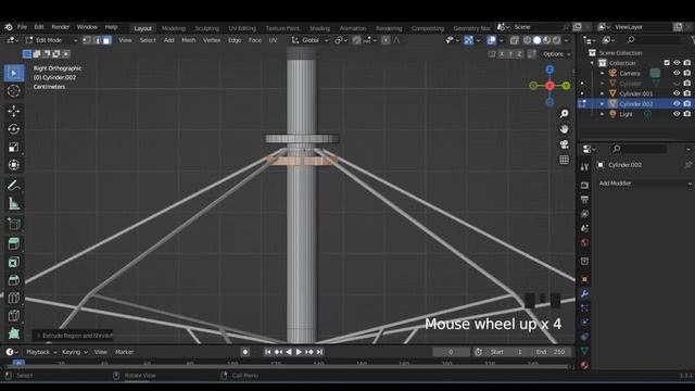 Modeling umbrella in Blender смотреть онлайн