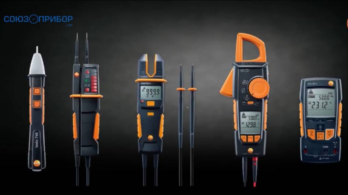 Измерение электрических параметров Testo 745/testo 750/testo 755/testo 760/testo 770