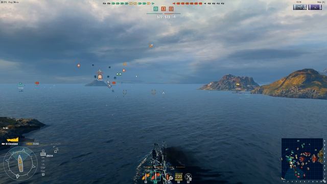 World of Warships USS Cleveland with PhlyDaily! смотреть онлайн