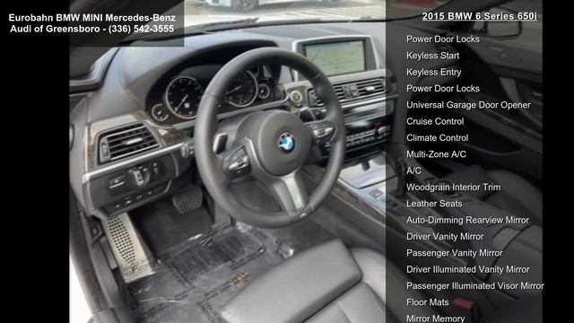 2015 BMW 6 Series 650i - Eurobahn BMW-MINI Mercedes-Benz... смотреть онлайн