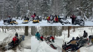 Запрудские Ложки 2 Реванш на Снегоходах AODES BRP YAMAHA POLARIS IRBIS