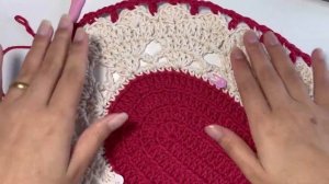 Jogo de Banheiro De Crochê CORAÇÕES - TAPETE DA PIA 🧶 #crochê #crochet #crochetpattern