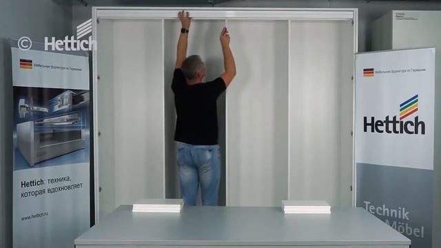 Система складных дверей Hettich WingLine 230: сборка и монтаж смотреть онлайн