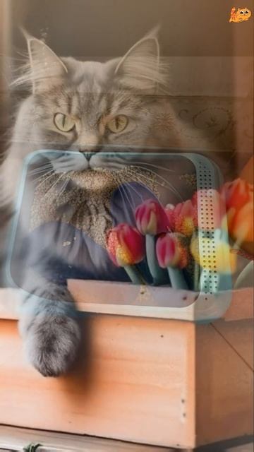 🙀 Кто это сделал?😹 Это не я!!!🙀Котомартовский подарок! 😹🌷С 8 Марта от котика-безобразника! смотреть онлайн