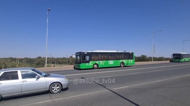 Новые 32 автобусов прибыли в Актобе. смотреть онлайн
