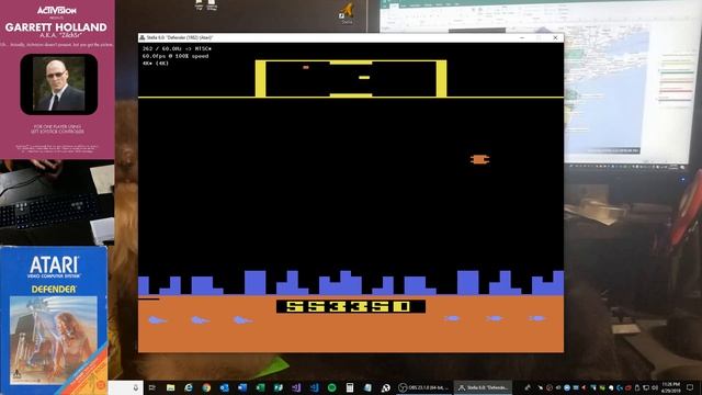 Defender - Atari 2600 EMU - Game 1 B/B 1,056,200 ** WORLD RECORD ** смотреть онлайн